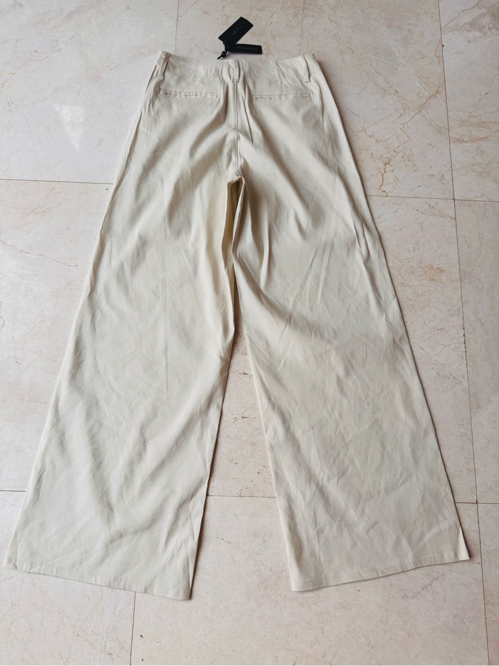 Rag & Bone Serena Linen Blend High Rise Tan Trouser Pants size 2 - Picture 4 of 10